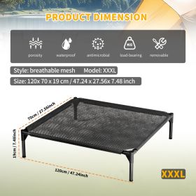 XXXL-type mesh pet bed with ventilation and heat dissipation, stable and durable structure, suitable for small and medium-sized cats and dogs