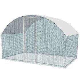 6.5 x 10 ft Large Metal Chicken Coop, Walk-in Poultry Cage Chicken Hen Run House with Waterproof Cover