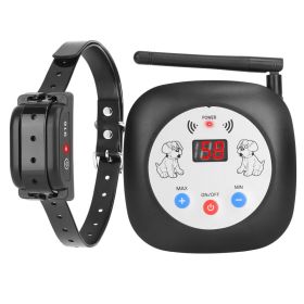 1Set 328FT Electric Wireless Dog Fence System With GPS Location Monitor Collar Receiver Rechargeable Beep Vibration Fence System For Small Medium (Option: System with 1Collar)