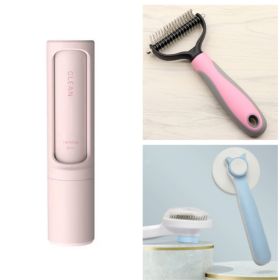 Pet Long-haired Dogknot Comb Double-sided Blade Dog (Option: Set7-L)